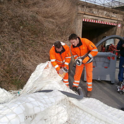 Bild vergrößern: Hochwasserschutz Klranlage 3